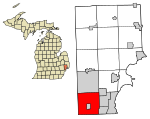 Macomb County Michigan Incorporated and Unincorporated areas Warren Highlighted